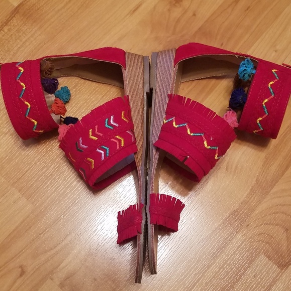 CHASE AND CHLOE | cayne high top geo sandal - Picture 4 of 5